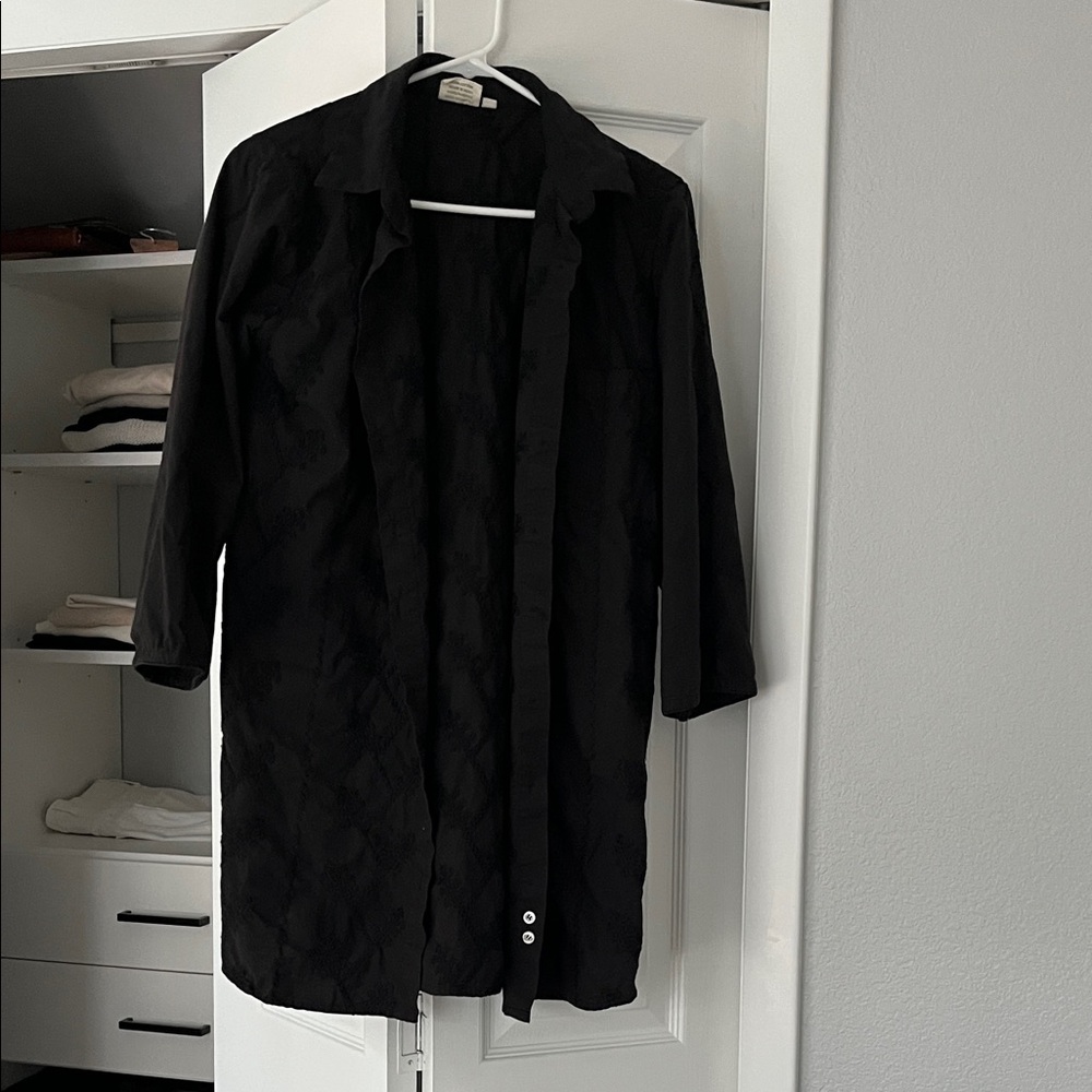 Black Button Down Dress